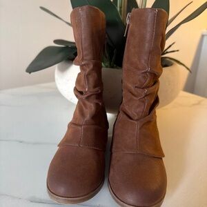 MIA Brown Slouchy Ankle Boots